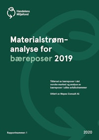 Forside for Materialstrømanalyse for bæreposer 2019